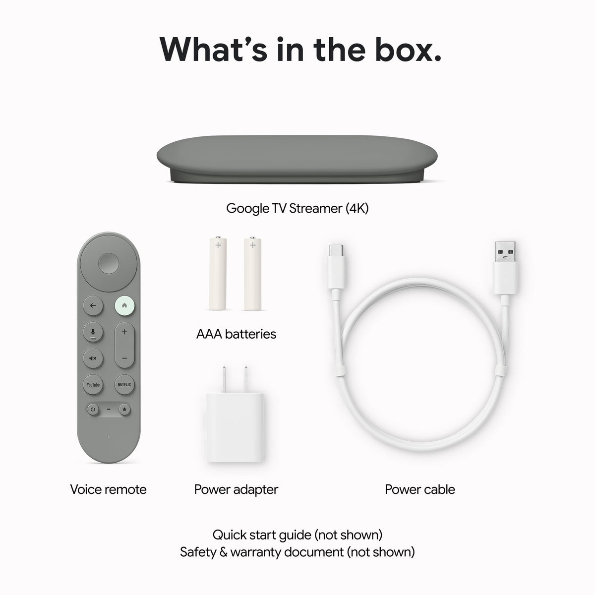 Google Streamer 4K – Fast Streaming Entertainment with Voice Search Remote, Watch Movies, Shows, Live Channels and Netflix in HDR, Smart Home Control, 32 GB Storage, Porcelain