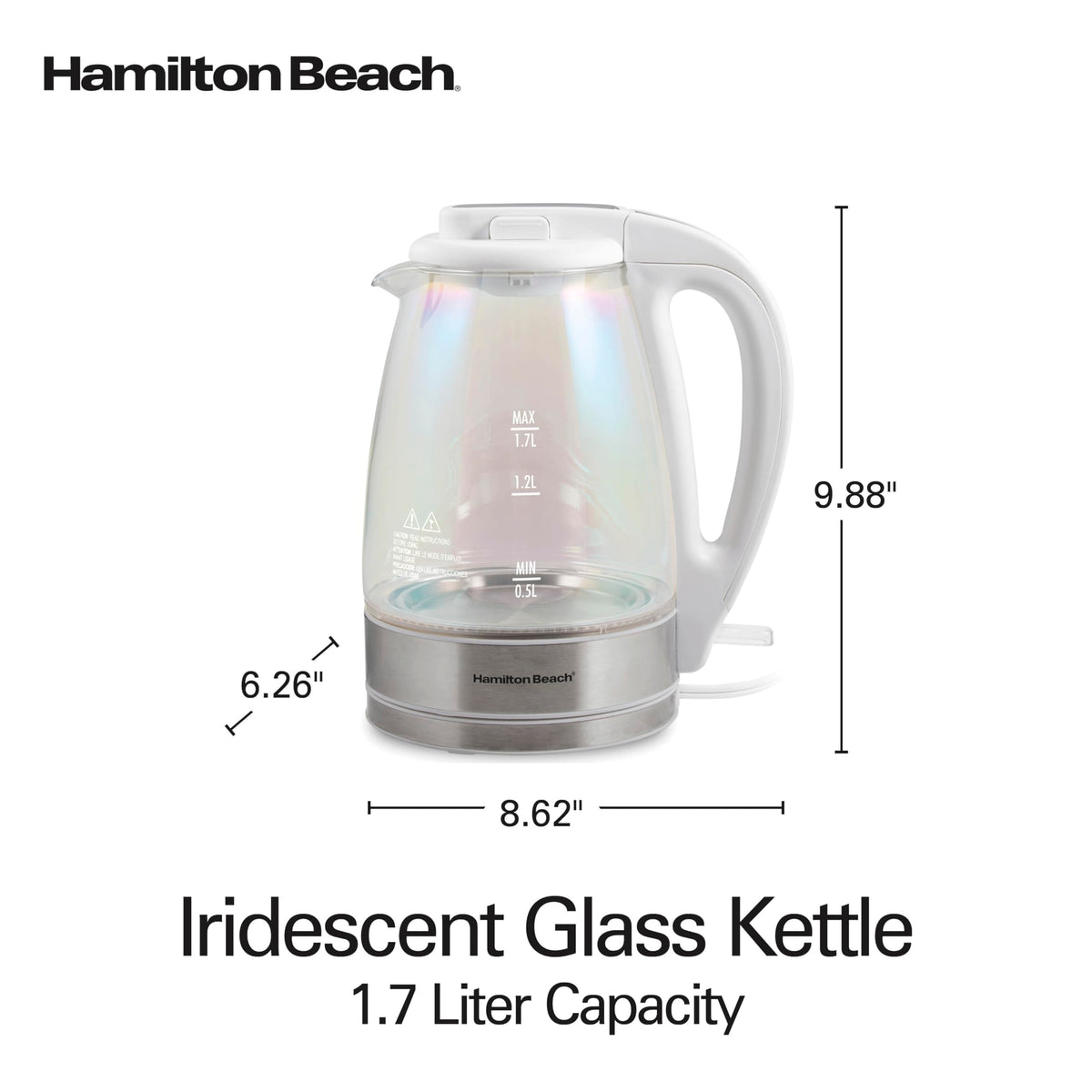 Hamilton Beach 1 Liter Electric Tea Kettle, Water Boiler & Heater