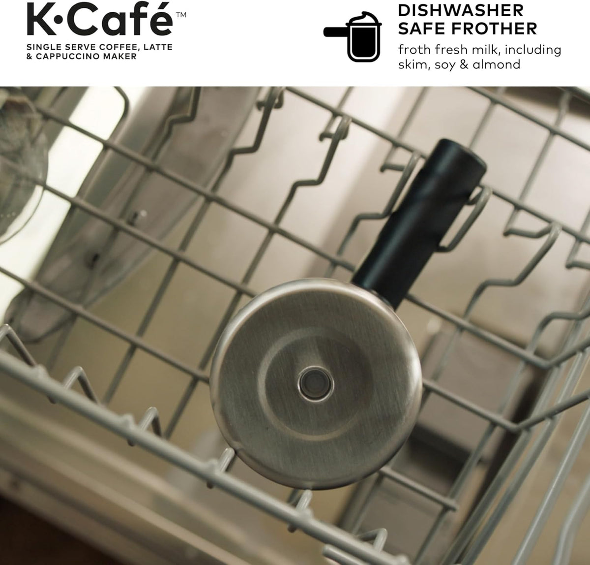 Keurig K-Cafe Single-Serve K-Cup Coffee Maker, Dark Charcoal