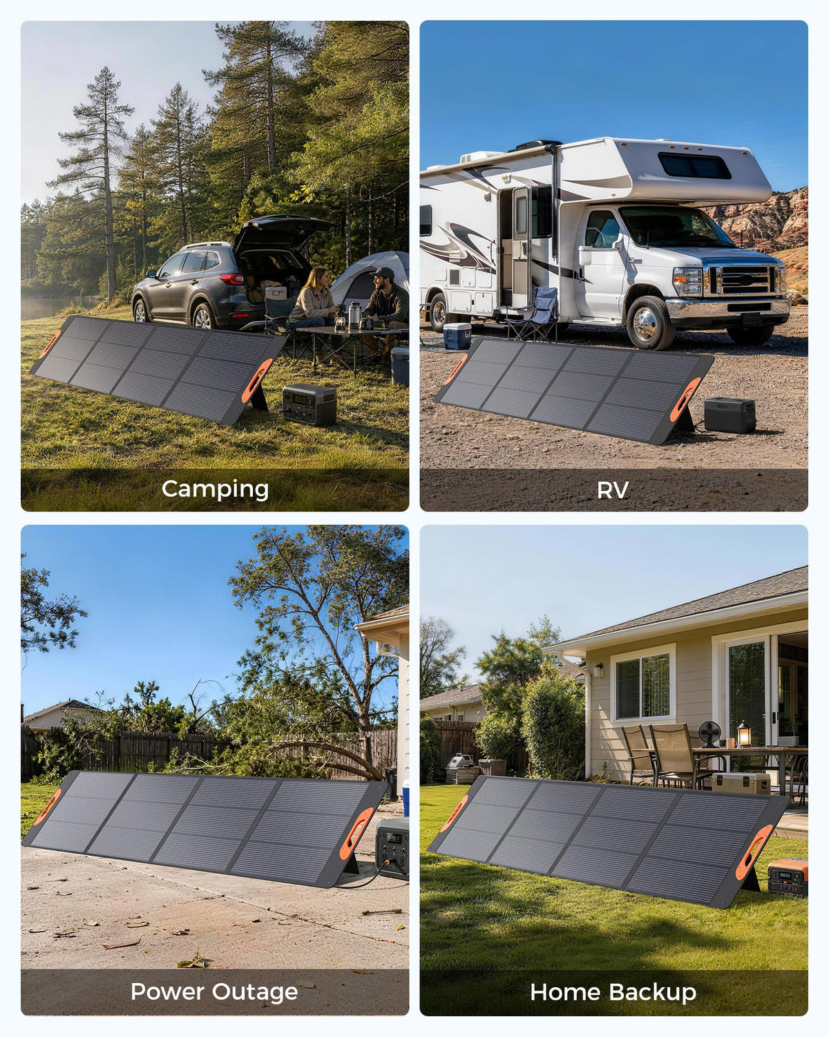 ZOUPW 100W Portable Solar Panel for Power Station,23.5% Efficiency Mono Foldable Solar Charger for Jackery 300/Ecoflow River/Anker/Bluetti,IP67 Waterproof for Camping RV Off-Grid Emergency Power