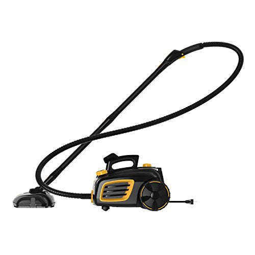 McCulloch MC1375 Canister Steam Cleaner with 20 Accessories, 1-(Pack), Black