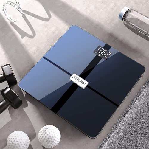 RENPHO Premium Wi-Fi Bluetooth Scale Smart 1 Count (Pack of 1), Dark Blue