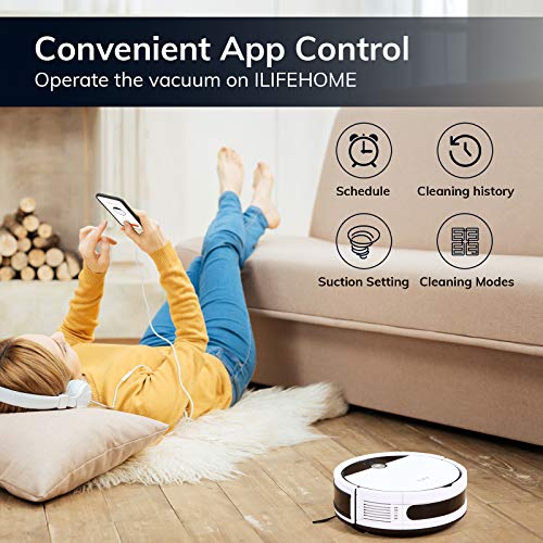 ILIFE V9e Robot Vacuum Cleaner, 4000Pa Max Suction, Wi-Fi Connected,