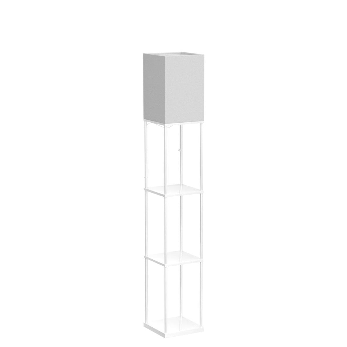 SUNMORY Floor Lamp with Shelves, Standing Lamps for Living Room, Black