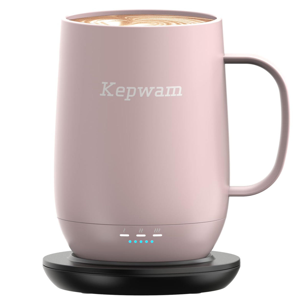 Kepwam Self-Heating Coffee Mug T2, 16oz Electric Heated Mug Hot Up to 149℉