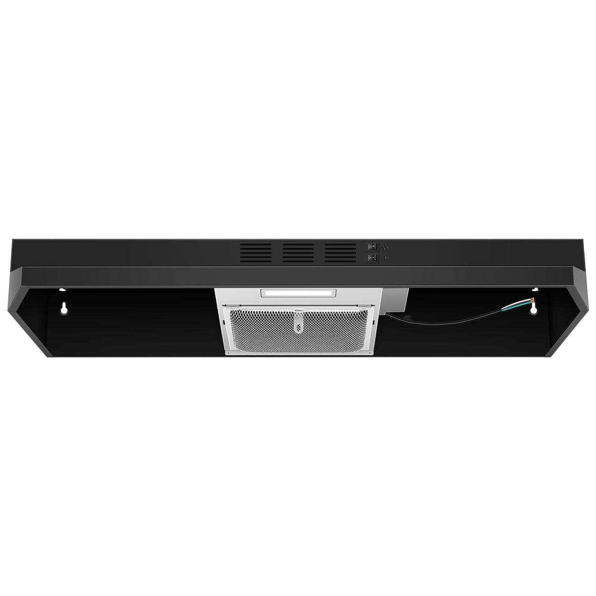 SNDOAS 30 inch Range Hood Ducted/Ductless Convertible Stainless Steel Range Hood Under Cabinet with Rocker Button Control,Vent Hood with LED Light,2 Speed Exhaust Fan,Under Cabinet Hood,Silver