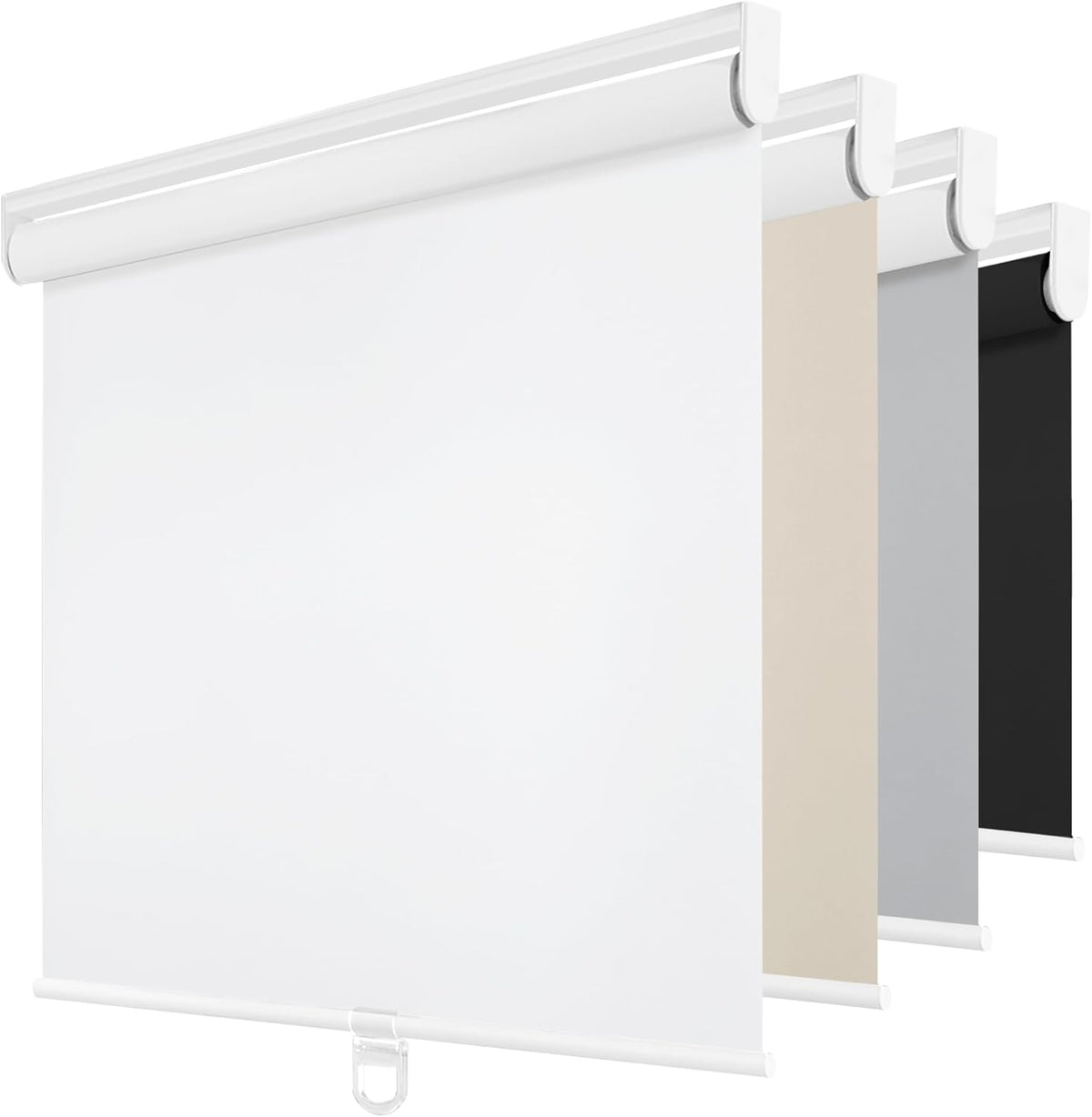 ChrisDowa Blackout Roller Shades Pull Down, Cordless Window Blinds for Home