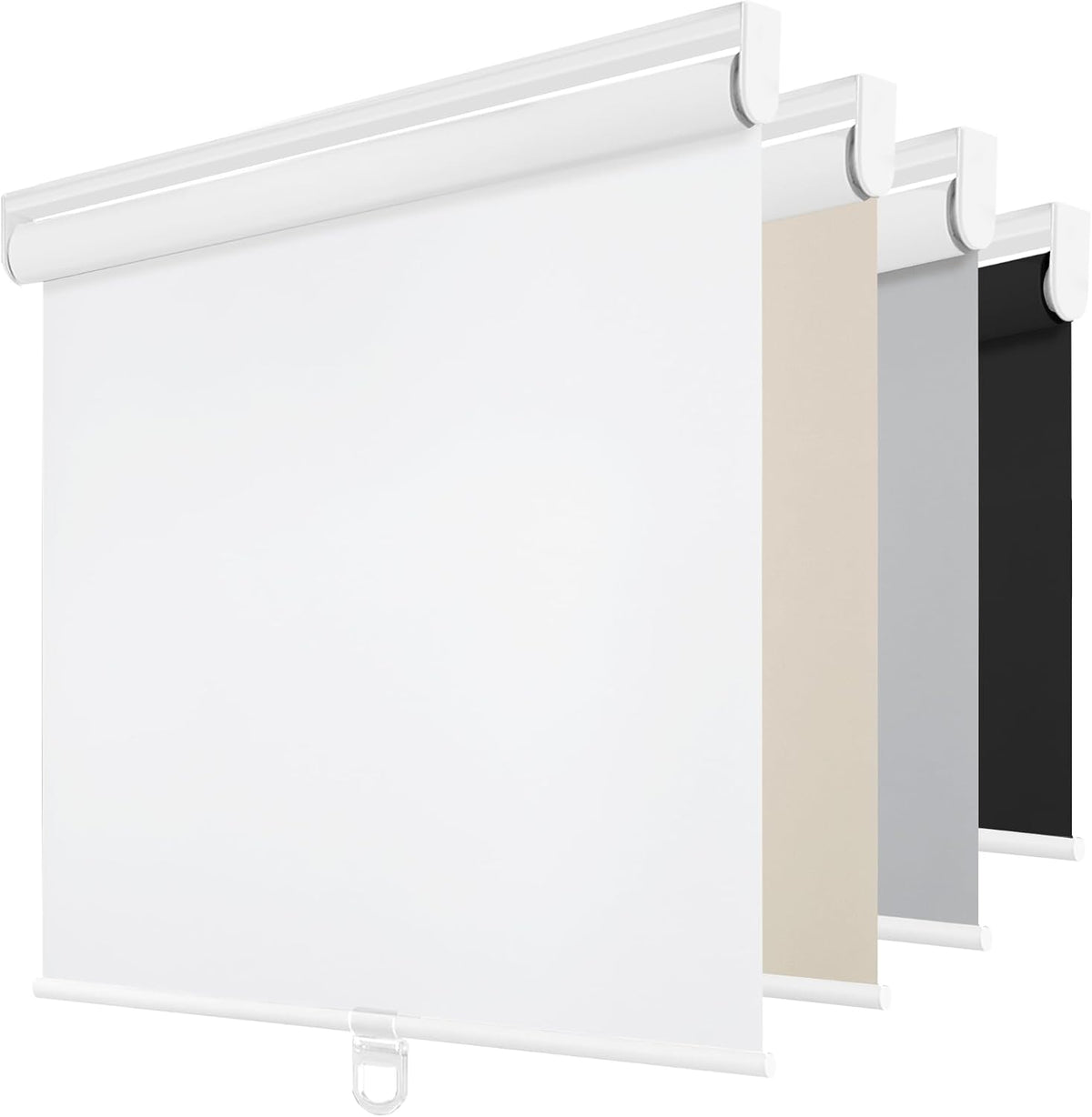 ChrisDowa Blackout Roller Shades Pull Down, Cordless Window Blinds for Home