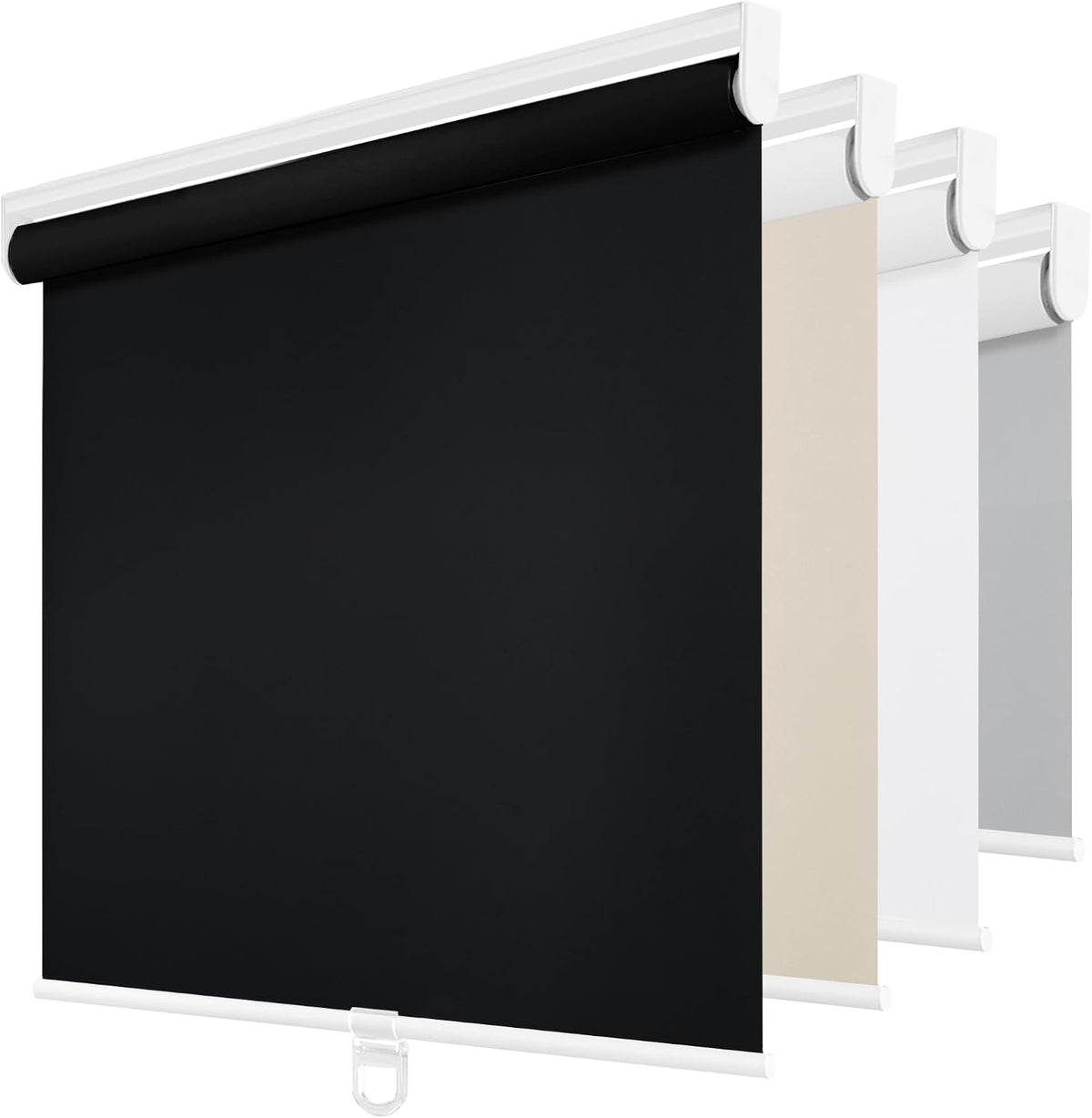 ChrisDowa Blackout Roller Shades Pull Down, Cordless Window Blinds for Home