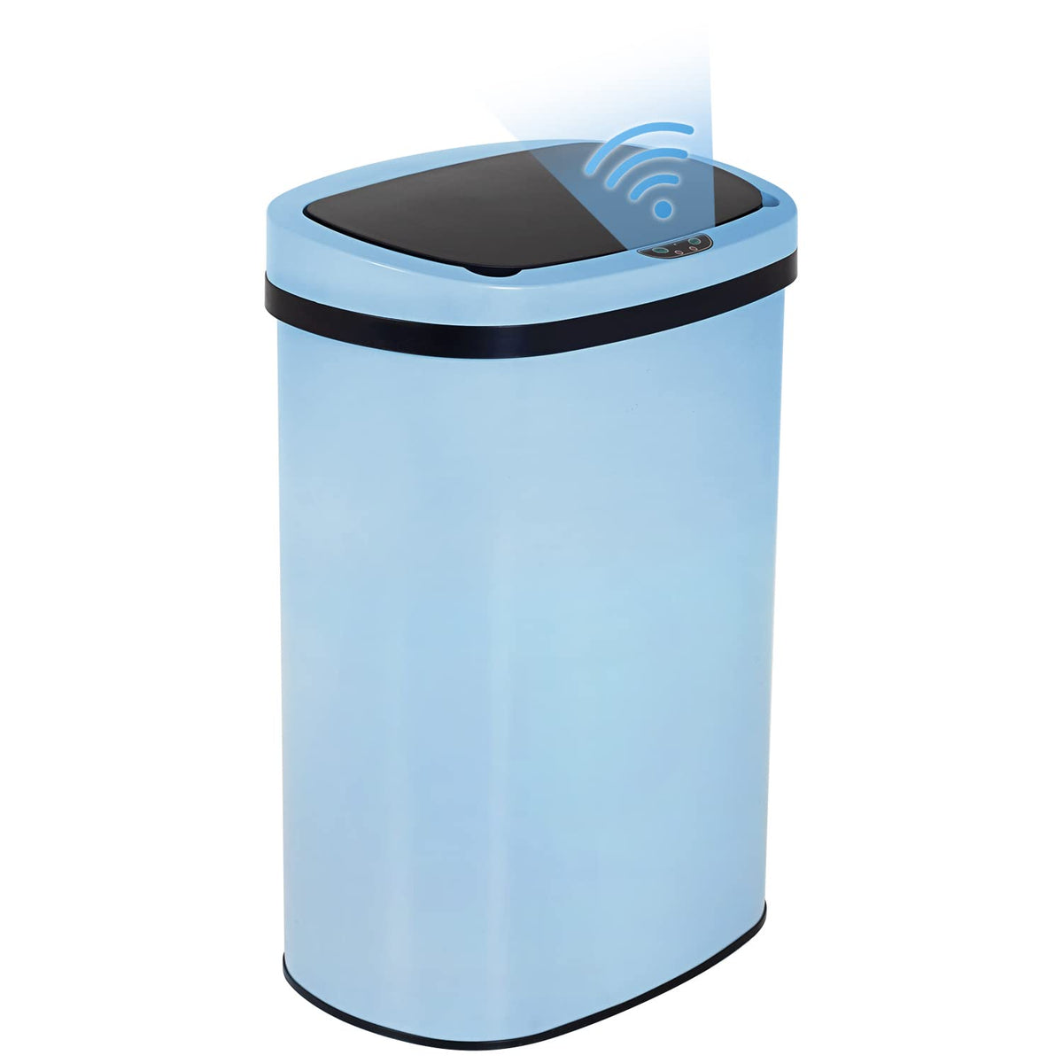 BestOffice | 13 Gallon Stainless Steel Trash Can with Lid | Steel
