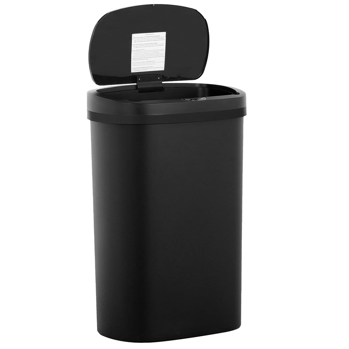 BestOffice | 13 Gallon Stainless Steel Trash Can with Lid | Steel