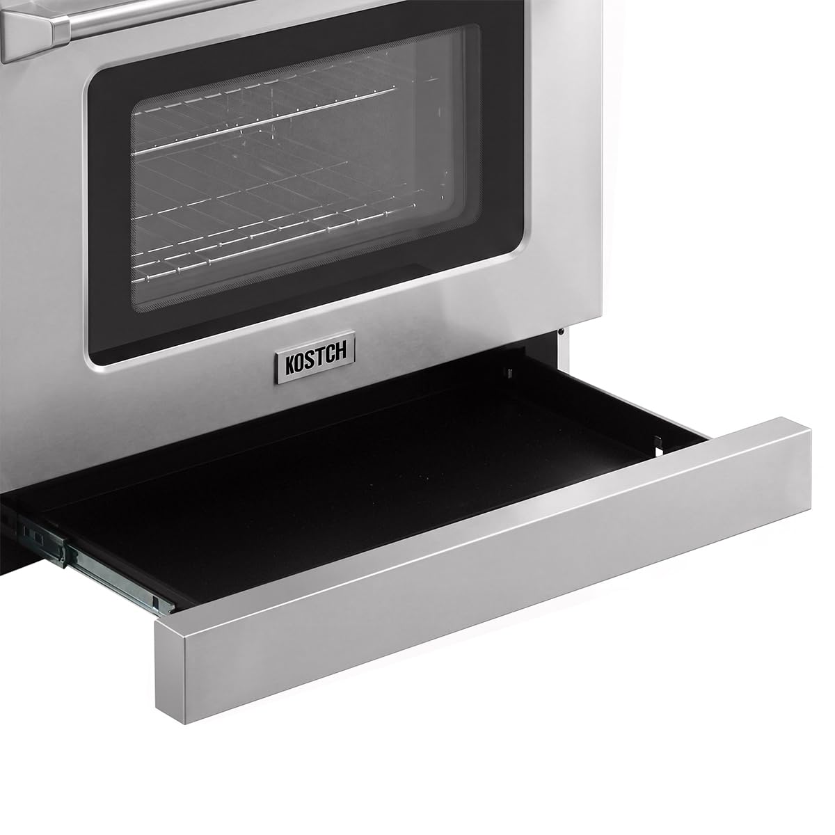 Tilt Panel 36" Natural Gas Range with 6.2 cu ft True Convection Oven (Red)