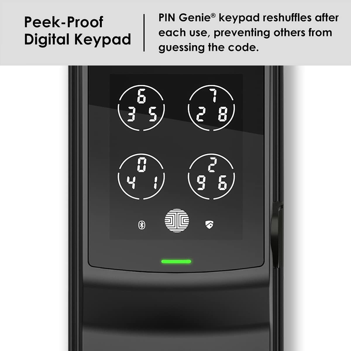 Lockly Secure Plus RFID Smart Deadbolt Lock Keyless Entry with Fingerprint