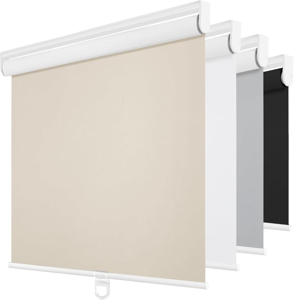 ChrisDowa Blackout Roller Shades Pull Down, Cordless Window Blinds for Home