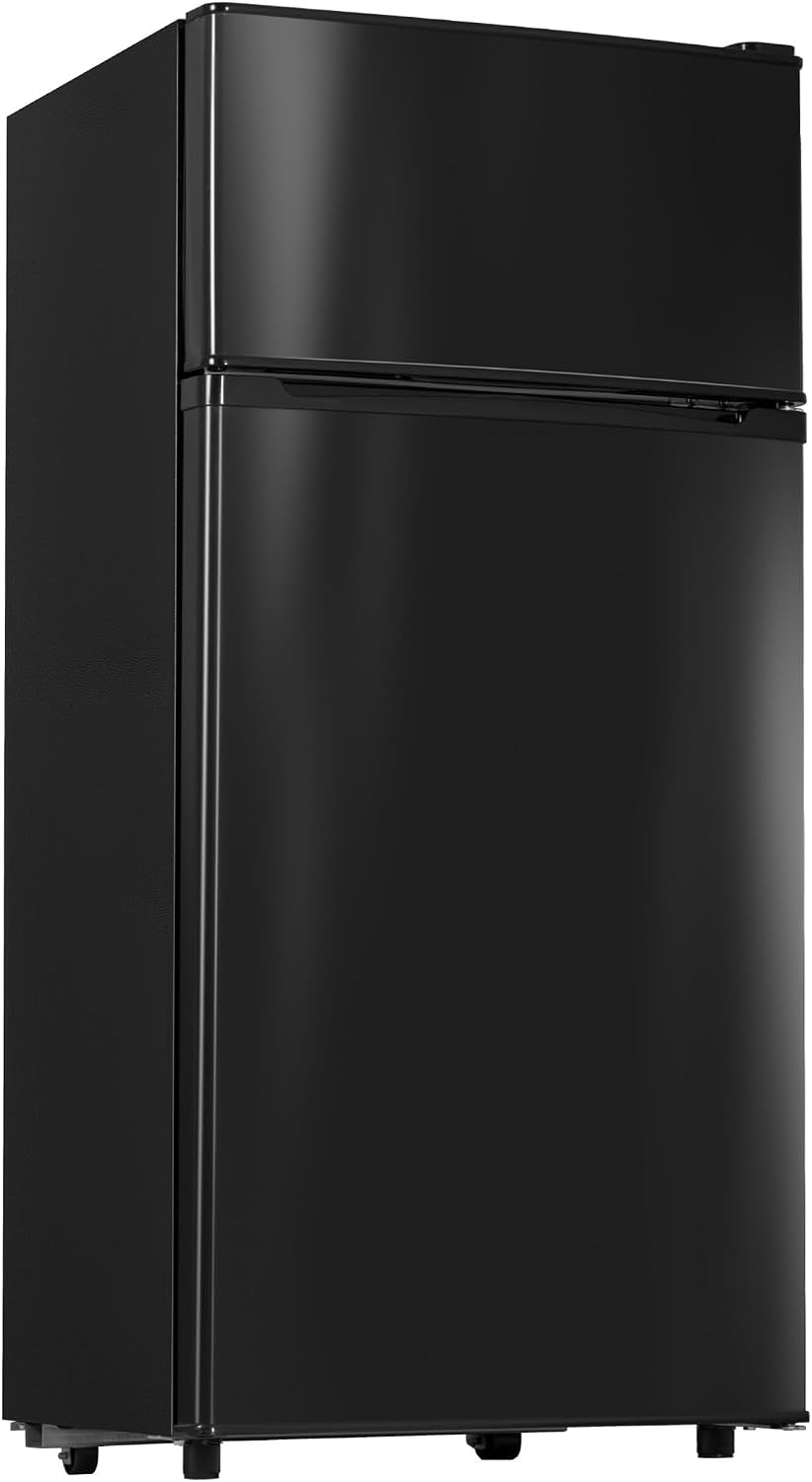 4.5 Cu.Ft Mini Fridge Freezer for Dorm/Office, 2-Door, Quiet