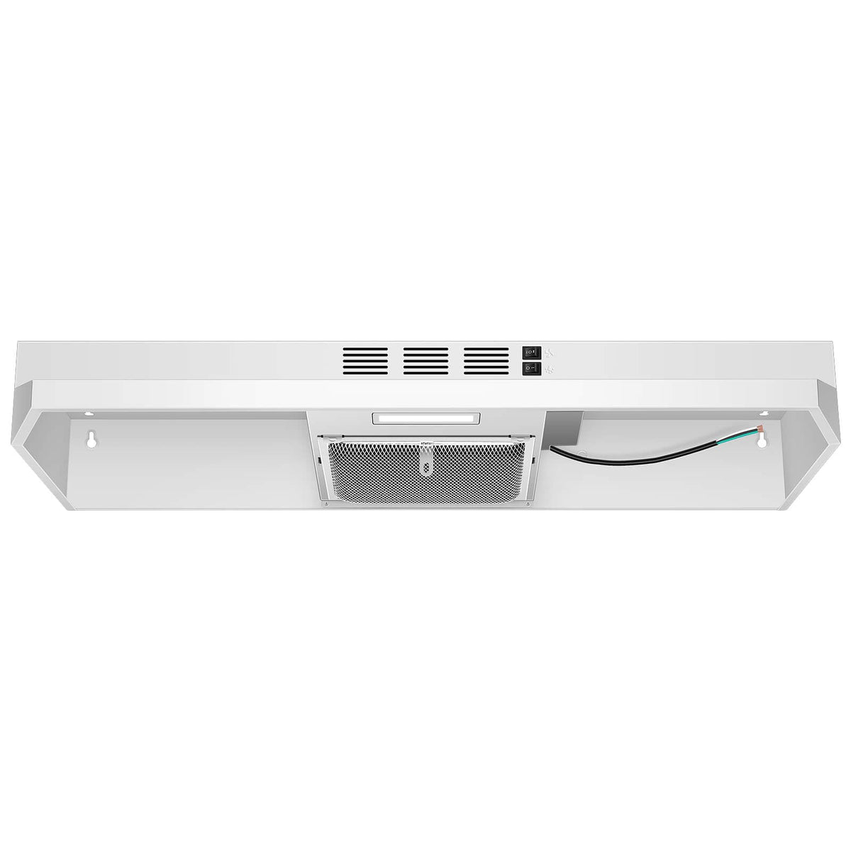 SNDOAS 30 inch Range Hood Ducted/Ductless Convertible Stainless Steel Range Hood Under Cabinet with Rocker Button Control,Vent Hood with LED Light,2 Speed Exhaust Fan,Under Cabinet Hood,Silver