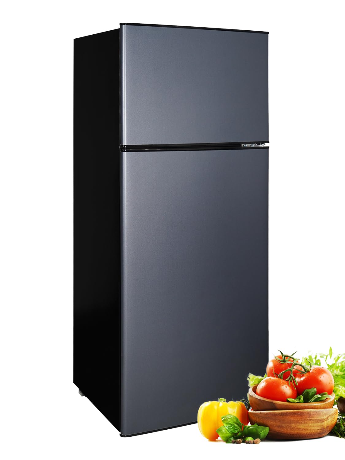 3.2 Cu.Ft Mini Fridge with Freezer, 7-Level Cooling Small Refrigerator