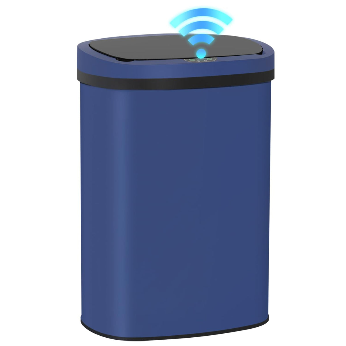 BestOffice | 13 Gallon Stainless Steel Trash Can with Lid | Steel