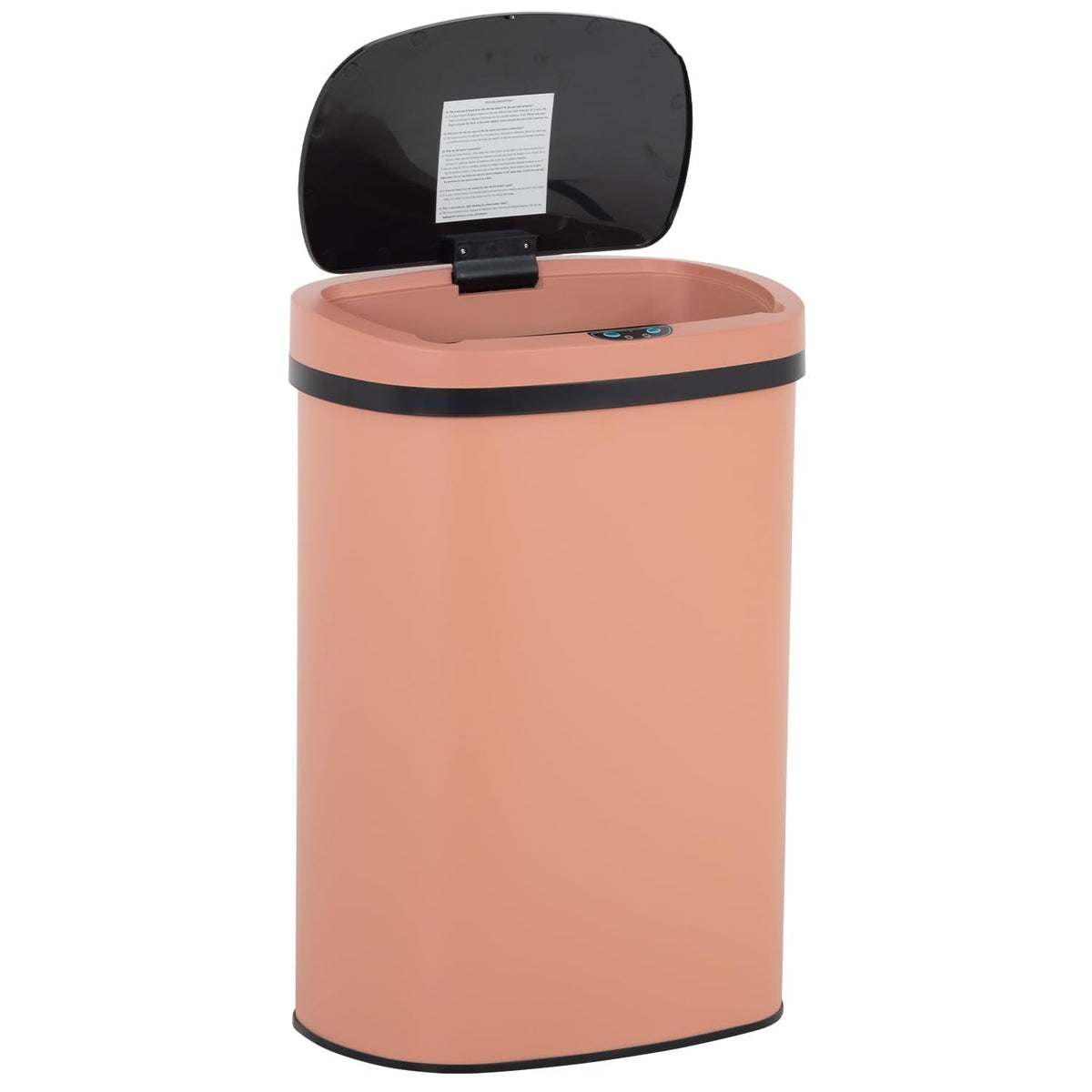 BestOffice | 13 Gallon Stainless Steel Trash Can with Lid | Steel