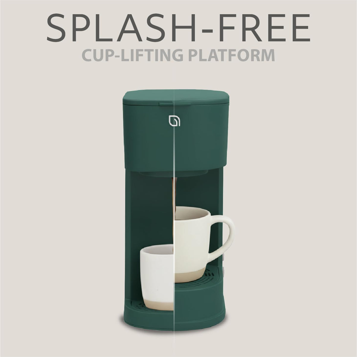 WILLOW K-Cup Coffee Maker, Single Serve Coffee Maker with 6 to 12oz Brew Size & Strong Brew Option, Single Cup Coffee maker made with 99% PCR Recycled Plastics, Coffee Machine