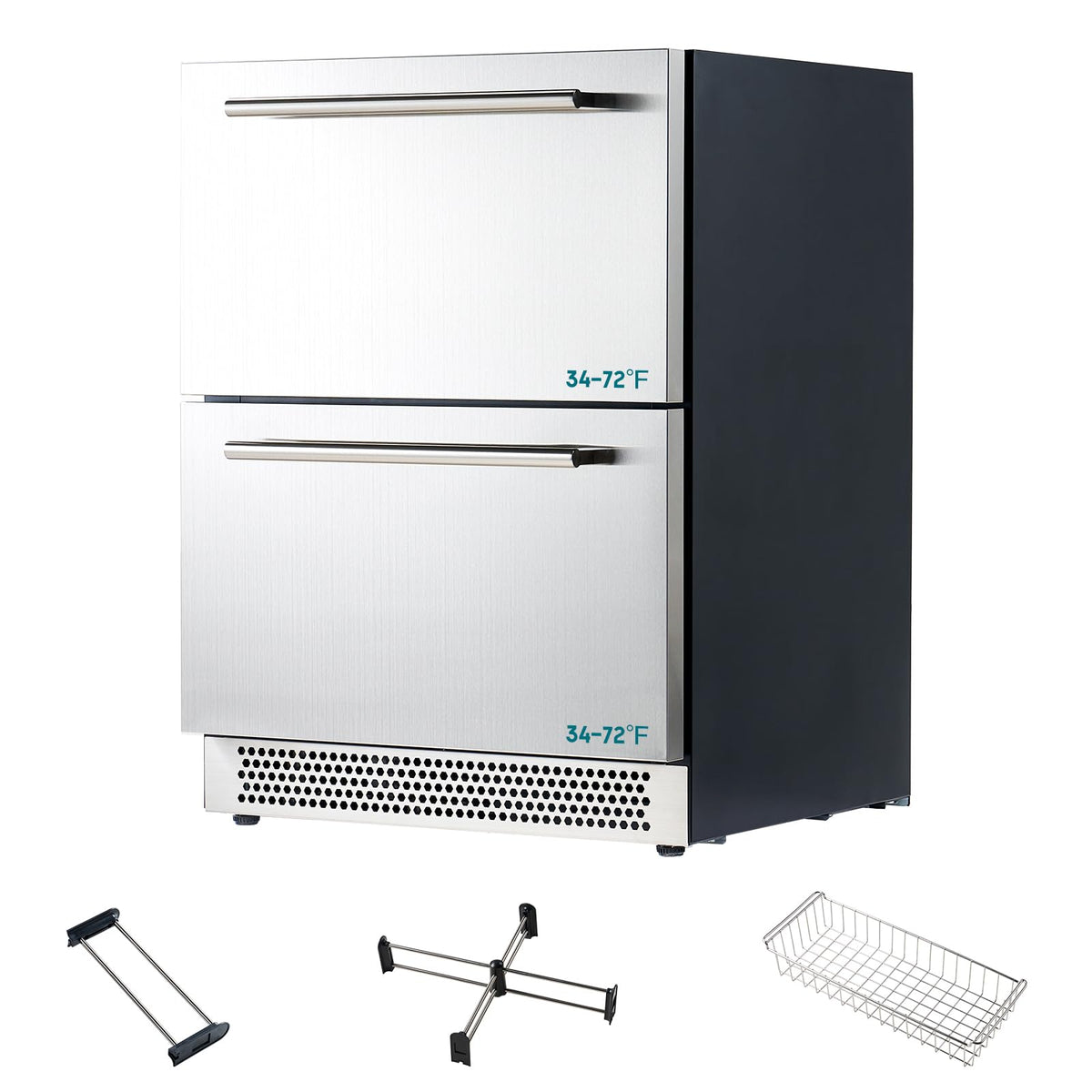 Albott 24 Inch Outdoor Beverage Fridge, 5.0 Cu.Ft Beverage Refrigerator