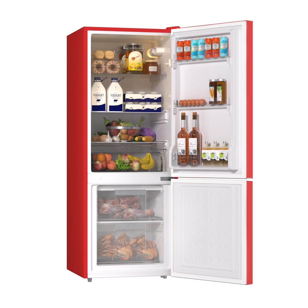 Apartment 7.1 Cu.Ft Refrigerator with Bottom Freezer Silver