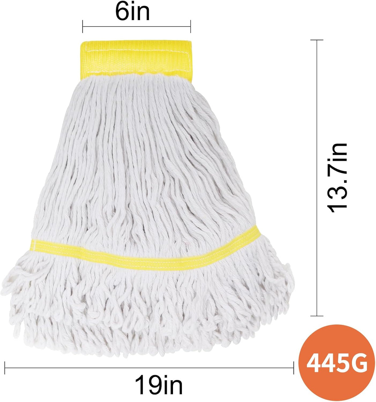 KeFanta Commercial Mop Heavy Duty Industrial Mop,60" String Wet Cotton Mops