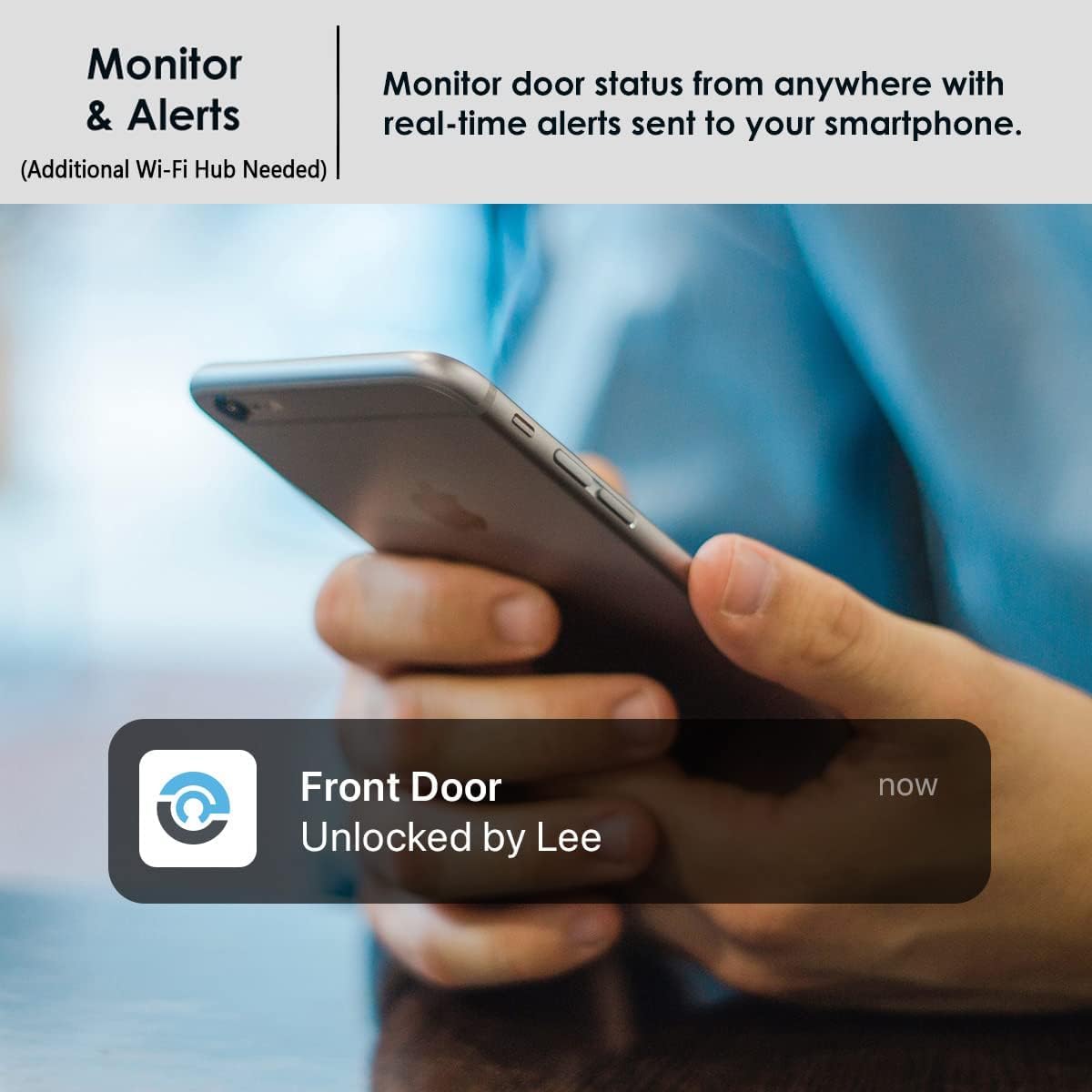 Lockly Secure Plus RFID Smart Deadbolt Lock Keyless Entry with Fingerprint