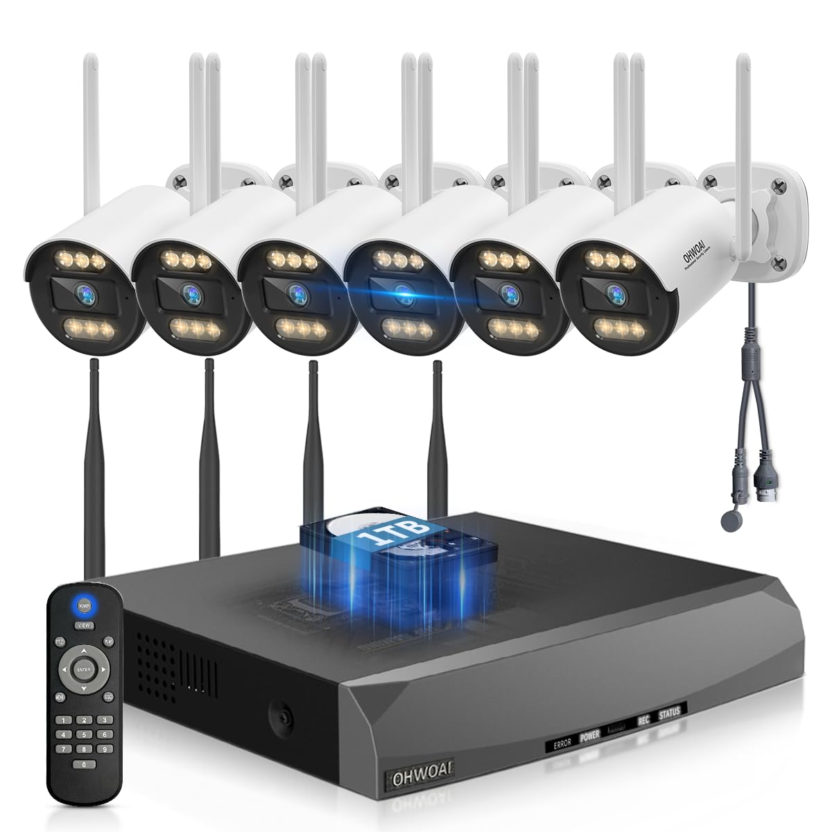 Wireless Security Camera System Outdoor, WiFi Video Surveillance Systems