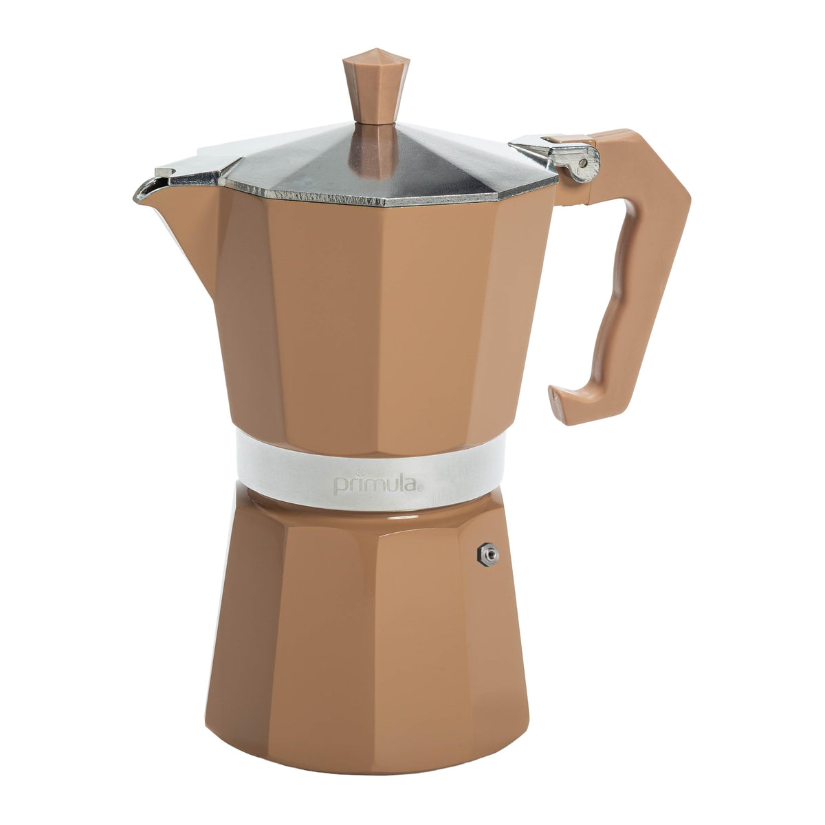 Primula Classic Stovetop Espresso and Coffee Maker, Moka Pot for Italian and Cuban Café Brewing, Greca Coffee Maker, Cafeteras, 9 Espresso Cups, Silver