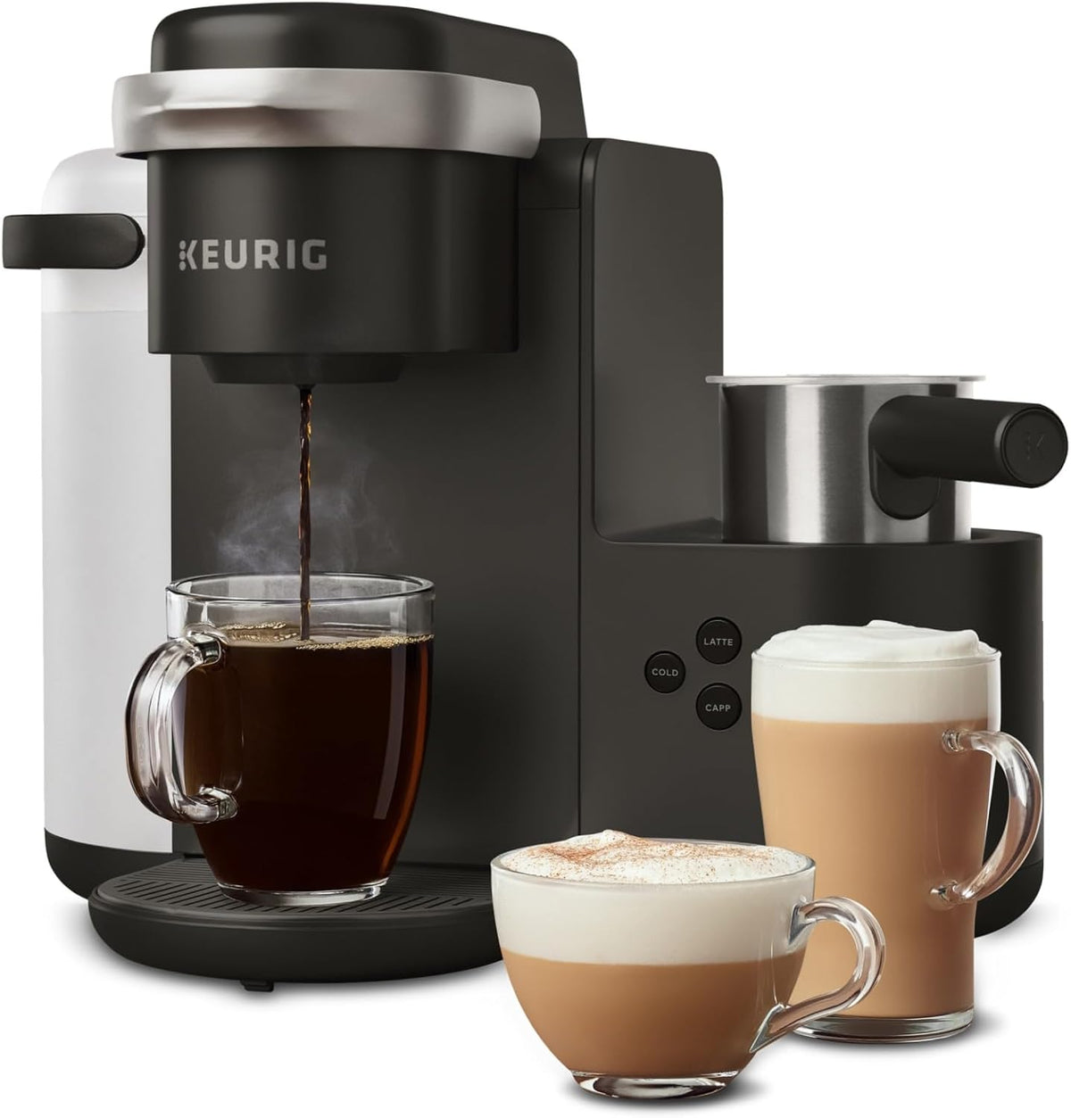 Keurig K-Cafe Single-Serve K-Cup Coffee Maker, Dark Charcoal
