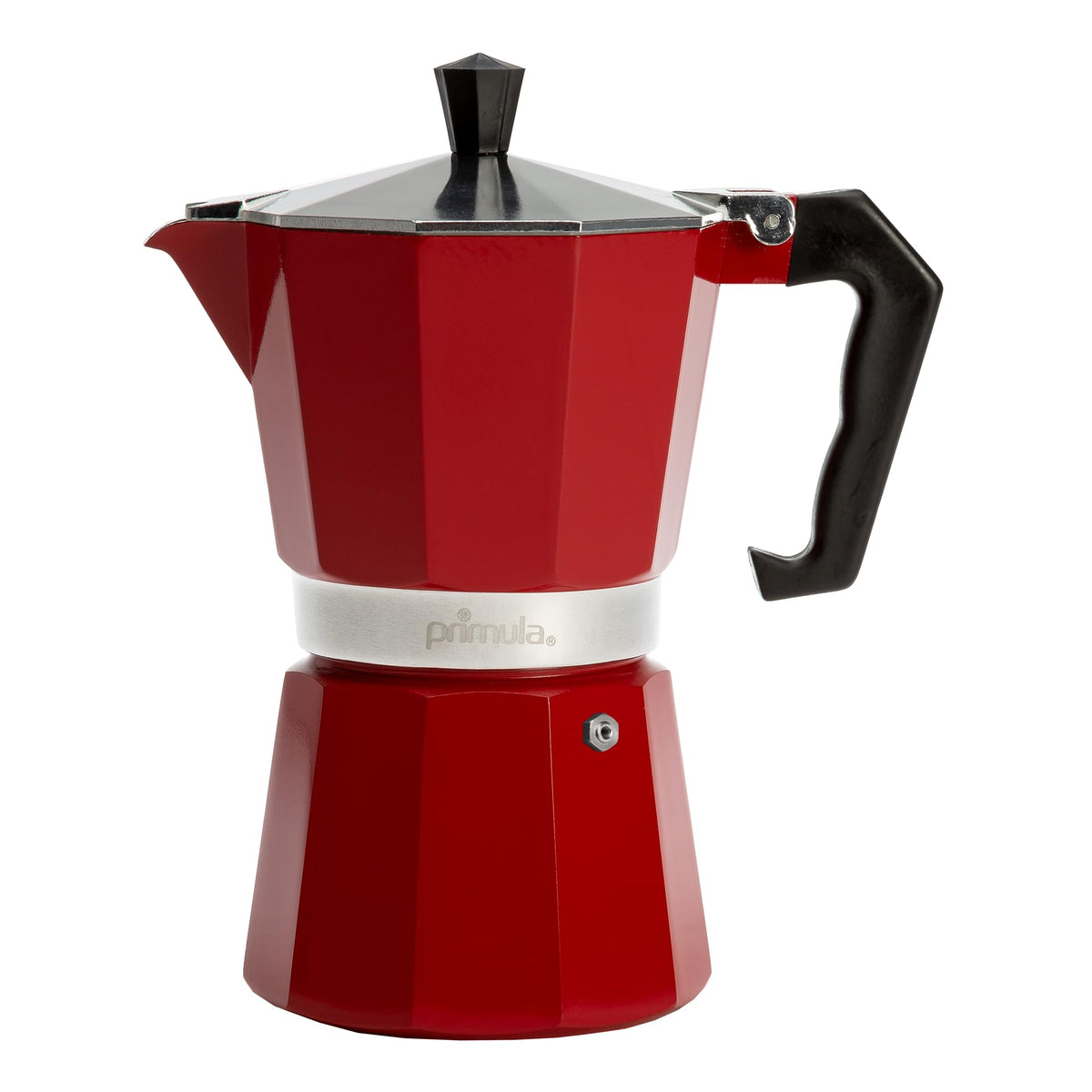Primula Classic Stovetop Espresso and Coffee Maker, Moka Pot for Italian and Cuban Café Brewing, Greca Coffee Maker, Cafeteras, 9 Espresso Cups, Silver