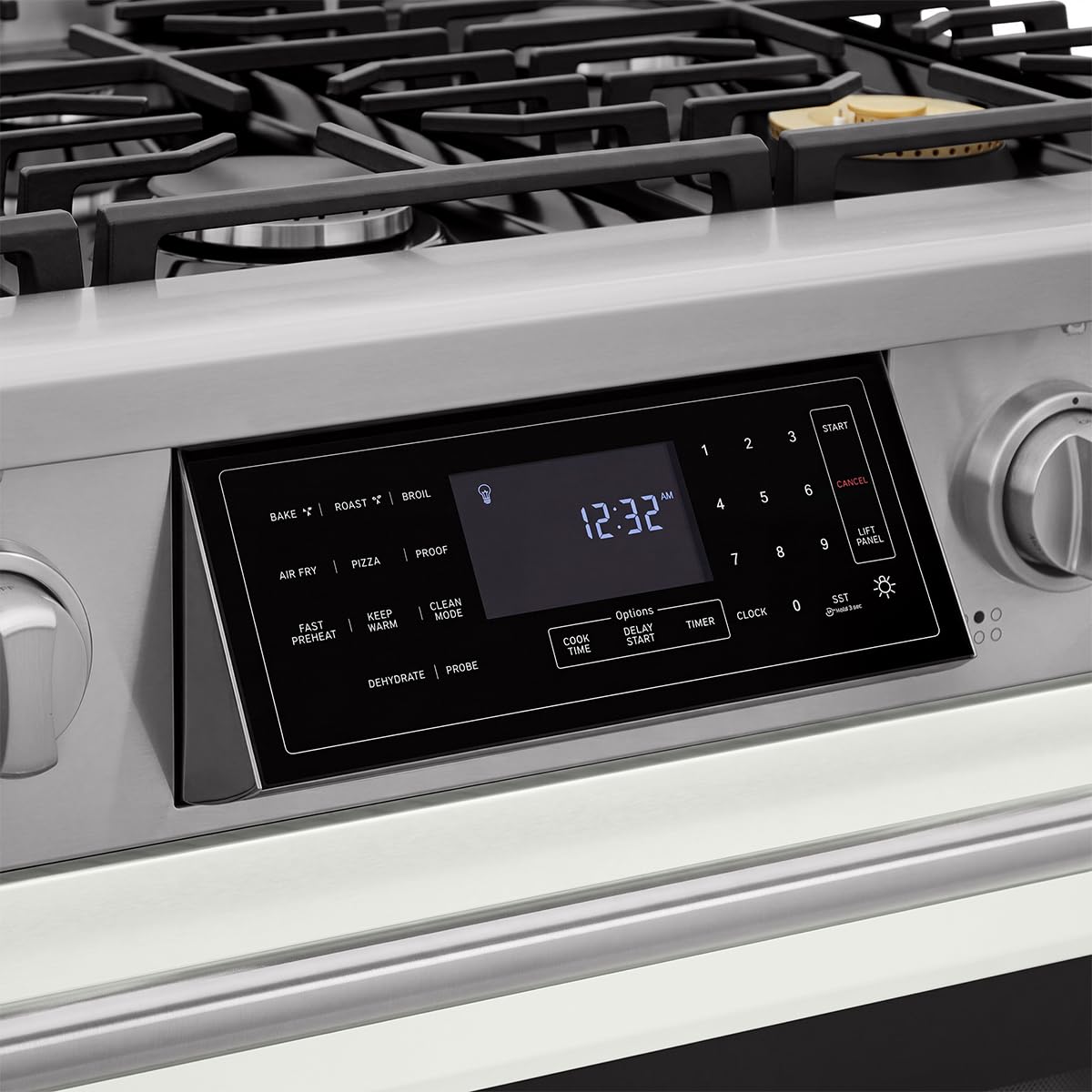 Tilt Panel 36" Natural Gas Range with 6.2 cu ft True Convection Oven (Red)