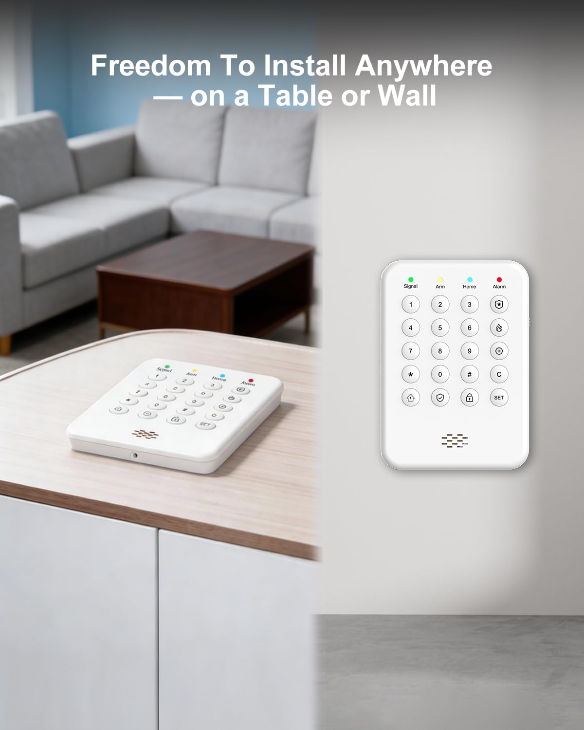 WiFi Wireless Alarm System for Home Security - 24/7 Protection Smart Device