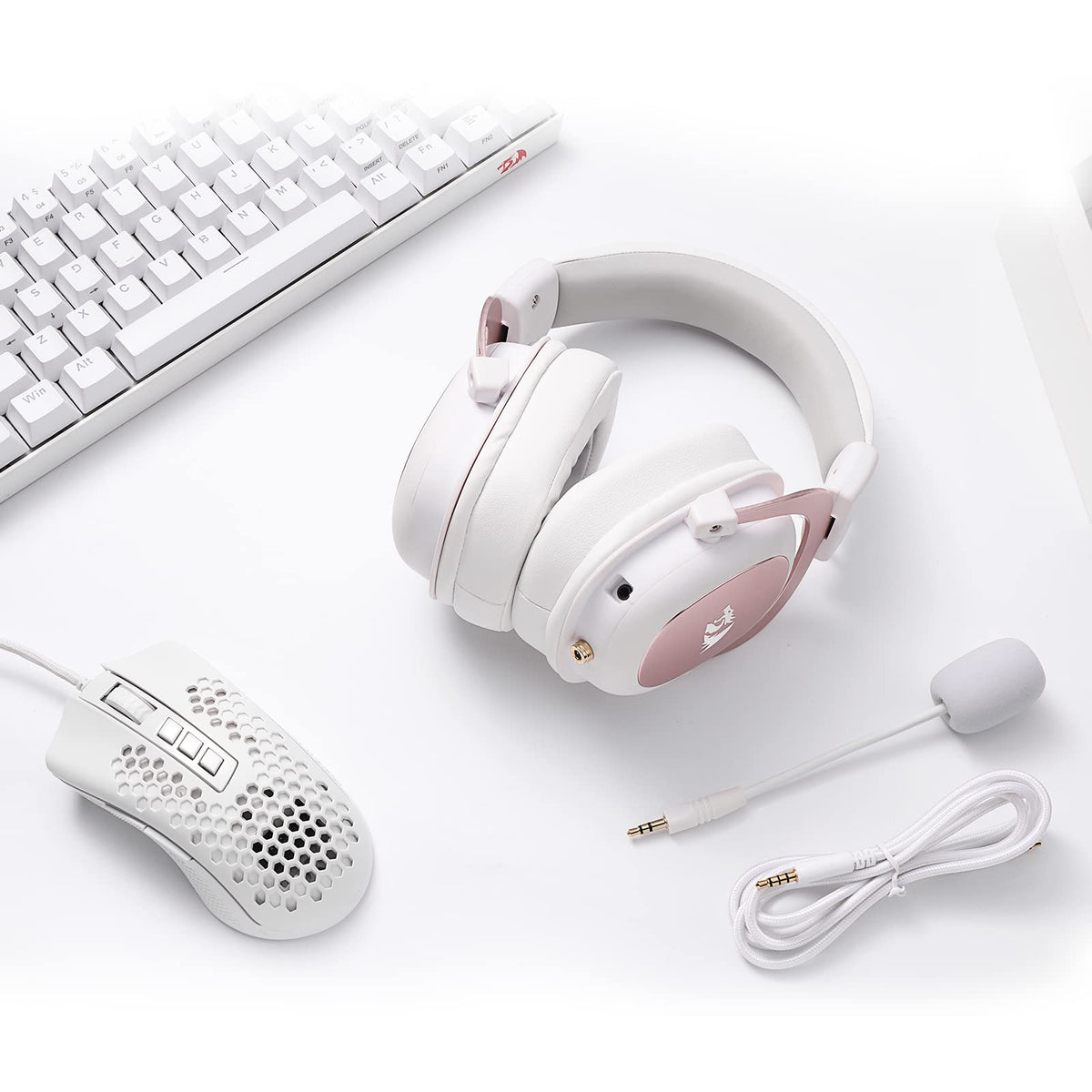 Redragon H510 Zeus Wired Gaming Headset - 7.1 Surround Sound - Memory Foam Ear Pads - 53MM Drivers - Detachable Microphone, Works for Multi-Platforms PC, PS4/3 & Xbox One/Series X, NS