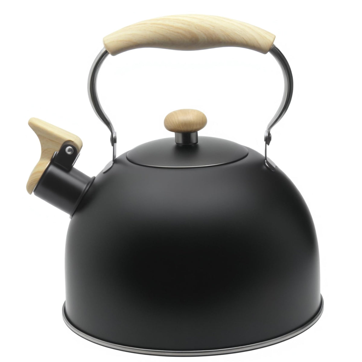 Lily's Home 2 Quart Stainless Steel Whistling Tea Kettle, the Perfect Stovetop Tea and Water Boilers for Your Home, Dorm, Condo or Apartment. (Blue)