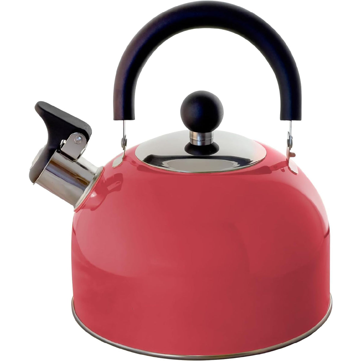 Lily's Home 2 Quart Stainless Steel Whistling Tea Kettle, the Perfect Stovetop Tea and Water Boilers for Your Home, Dorm, Condo or Apartment. (Blue)