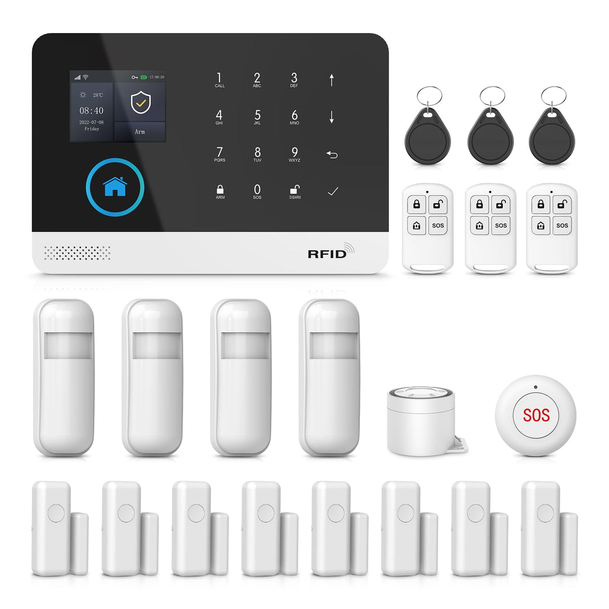LWOHSI A103F Home Security Alarm System with 2MP Security Camera