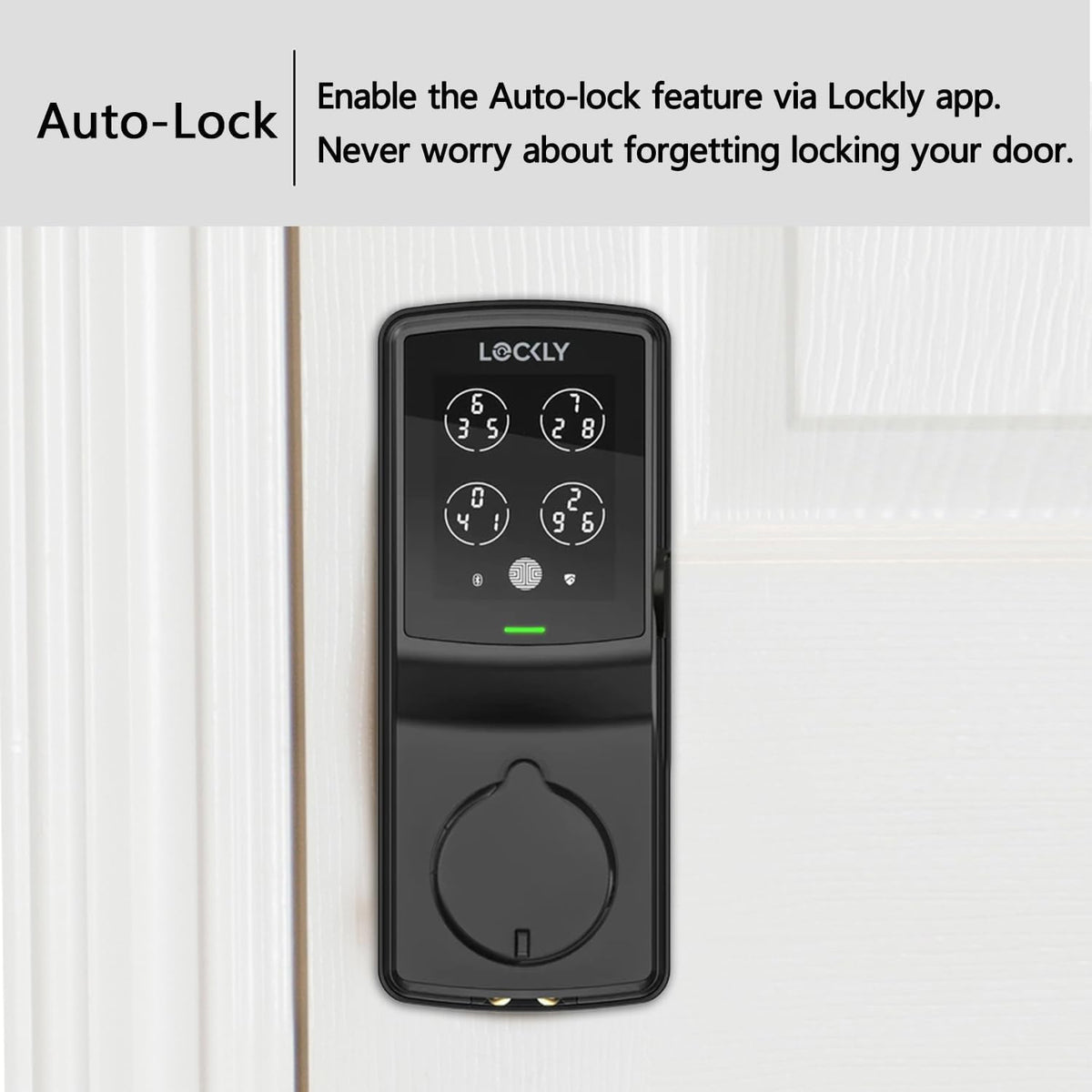 Lockly Secure Plus RFID Smart Deadbolt Lock Keyless Entry with Fingerprint