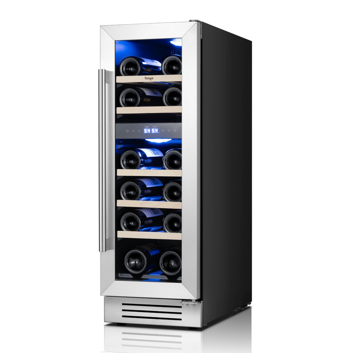 Yeego 24 Inch Dual Zone Wine Fridge with 52 Bottle
