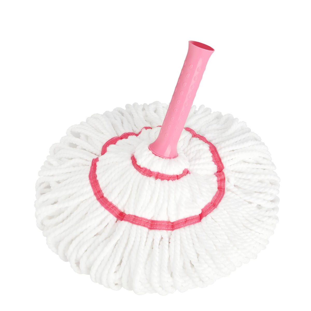 Self-Wringing Twist Mop for Floor Cleaning, 57” Long Handle Heavy Duty Microfiber Mop for Wet Mopping on Tile, Hardwood, Kitchen, Bathroom, Patio, Garage, Commercial Household Clean (Pink)
