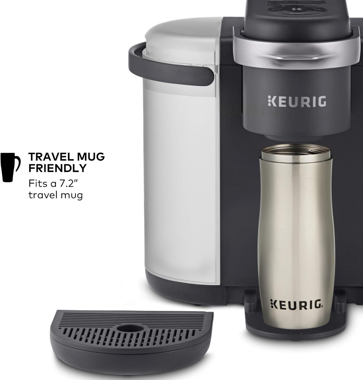 Keurig K-Cafe Single-Serve K-Cup Coffee Maker, Dark Charcoal