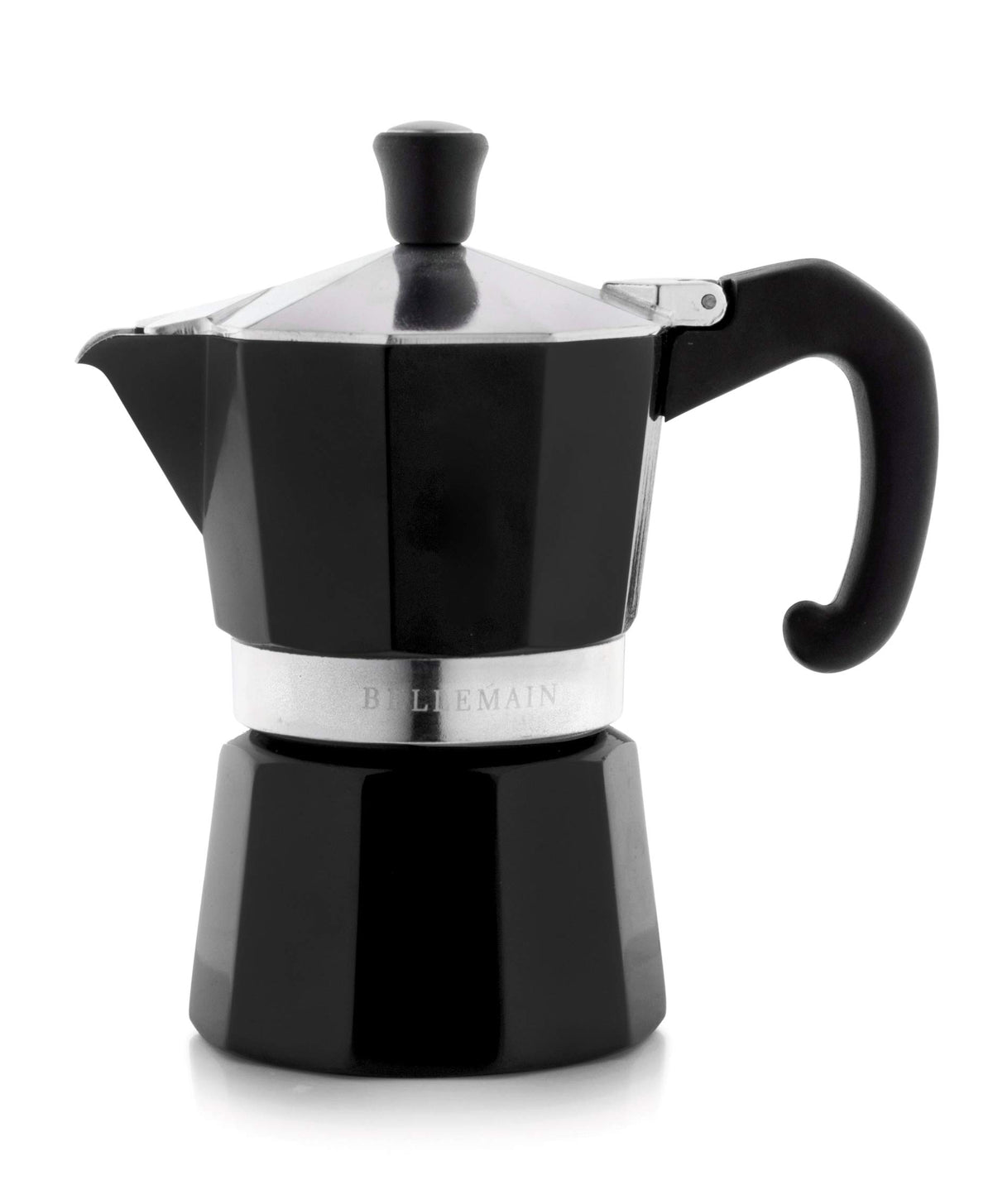 Bellemain Stovetop Espresso Maker, Italian Moka Pot, 6-Cup Silver
