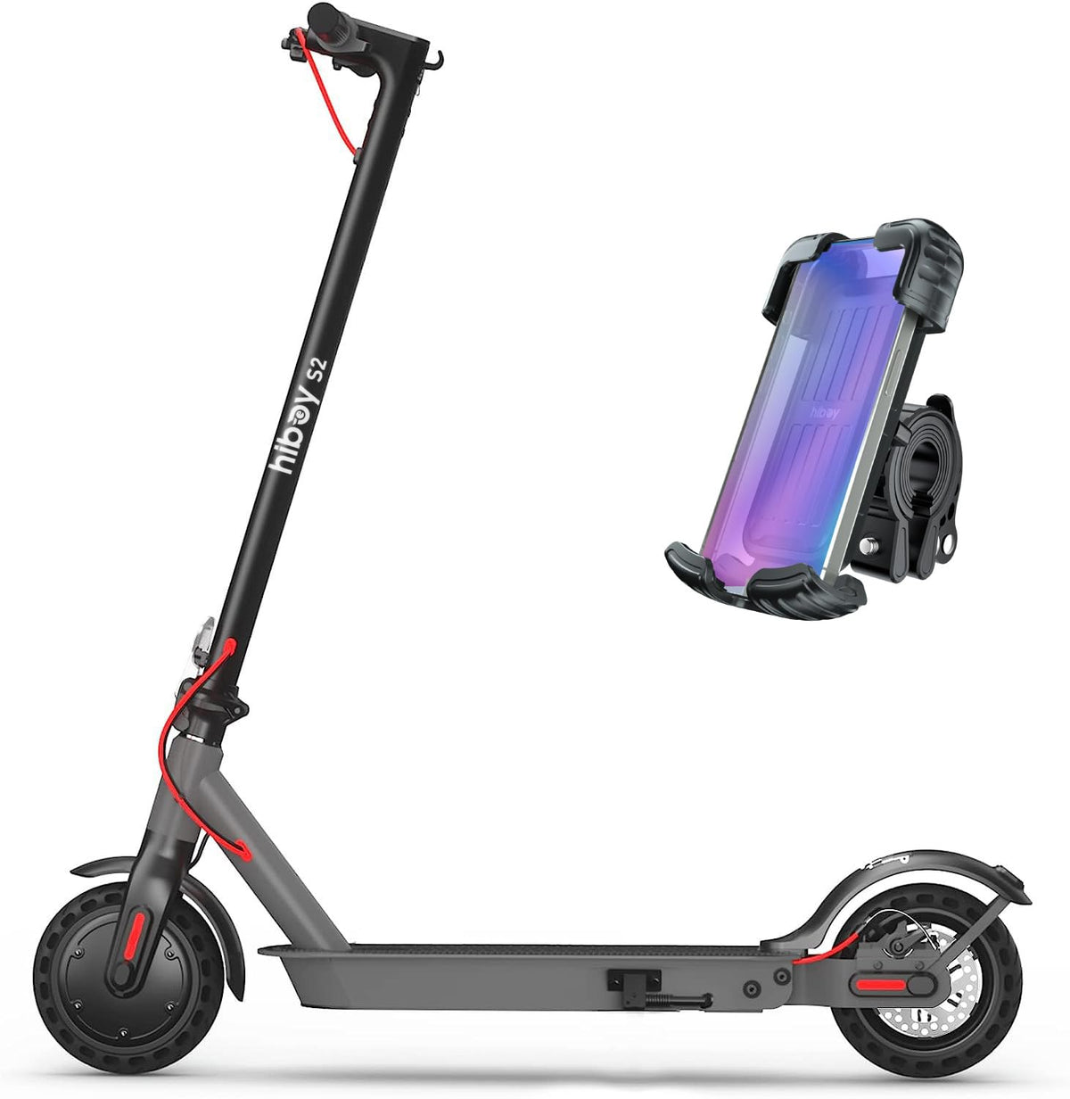 Hiboy S2 Electric Scooter - 8.5" Solid Tires - Up to 17 Miles Long-Range