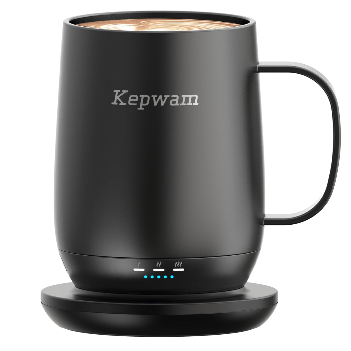 Kepwam Self-Heating Coffee Mug T2, 16oz Electric Heated Mug Hot Up to 149℉