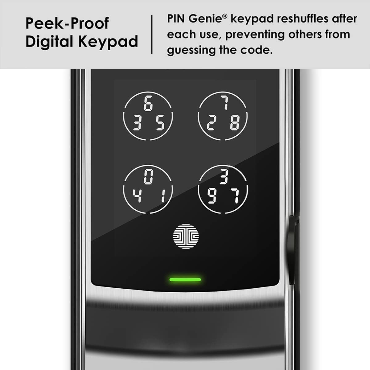 Lockly Secure Plus RFID Smart Deadbolt Lock Keyless Entry with Fingerprint