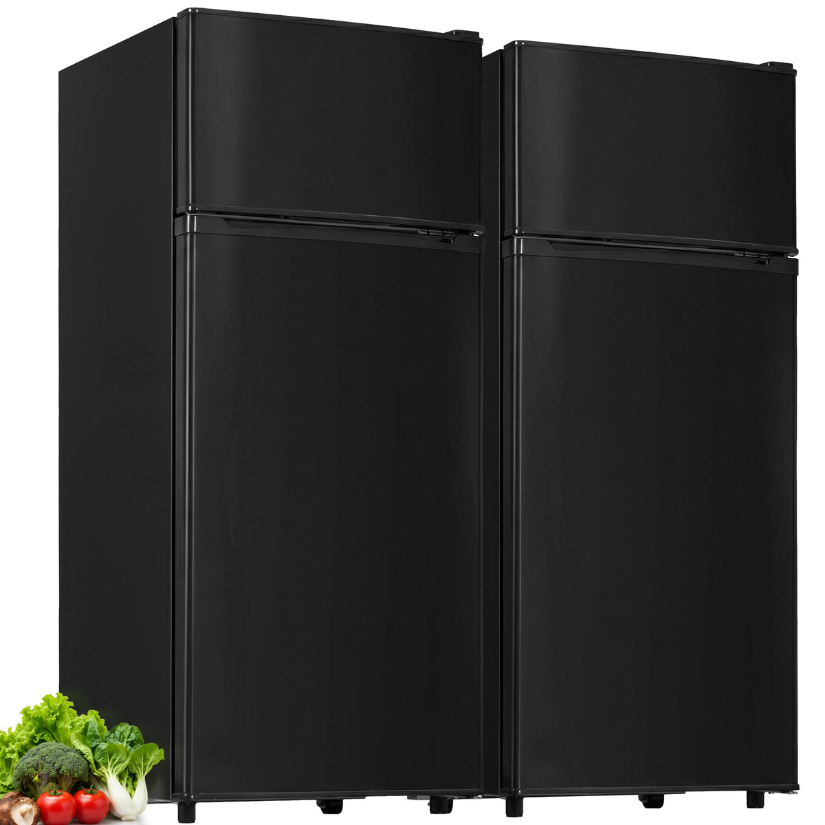 4.5 Cu.Ft Mini Fridge Freezer for Dorm/Office, 2-Door, Quiet