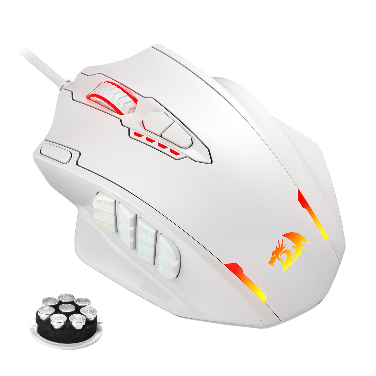 Redragon M908 Wired MMO RGB Gaming Mouse 12400 DPI Remapping Keys