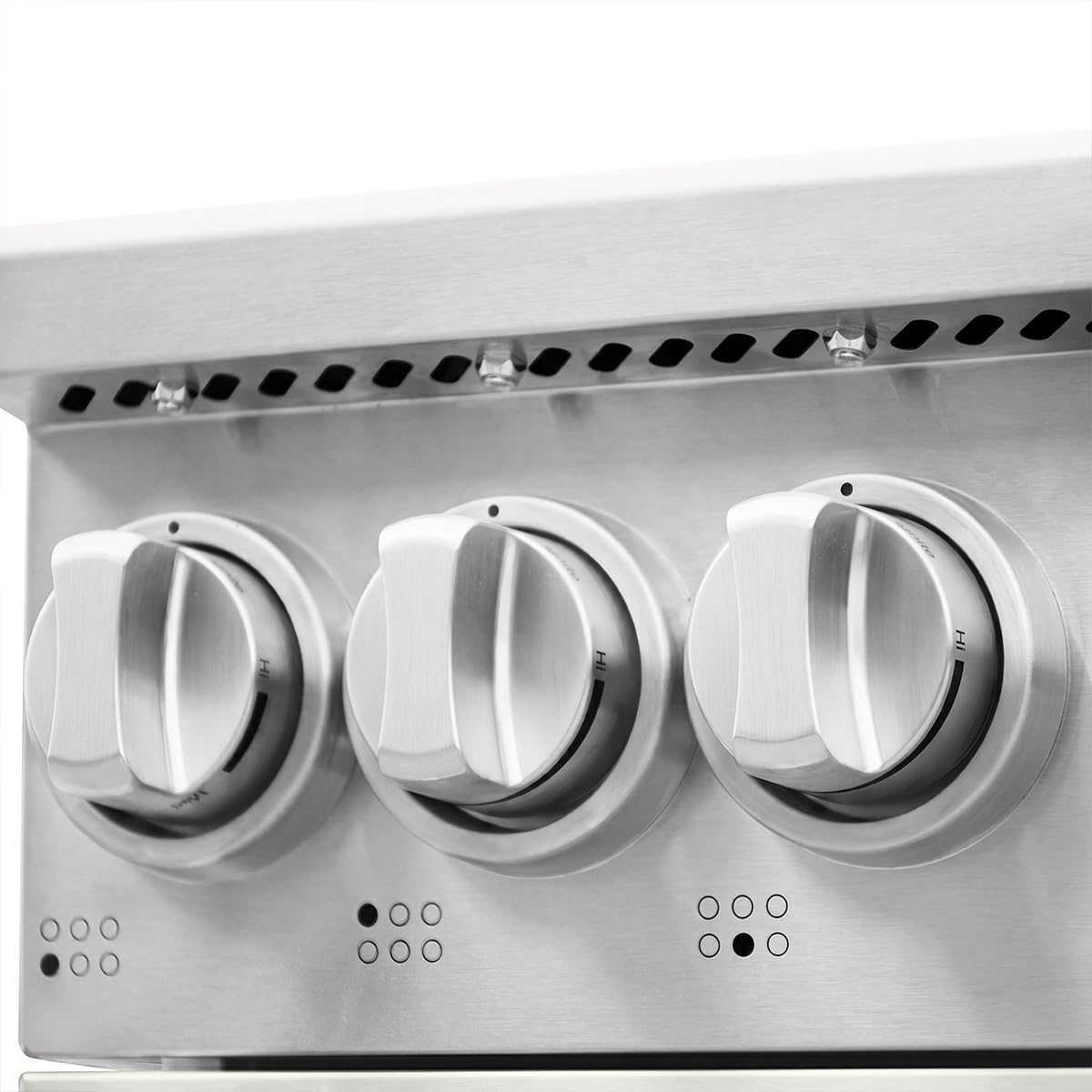Tilt Panel 36" Natural Gas Range with 6.2 cu ft True Convection Oven (Red)