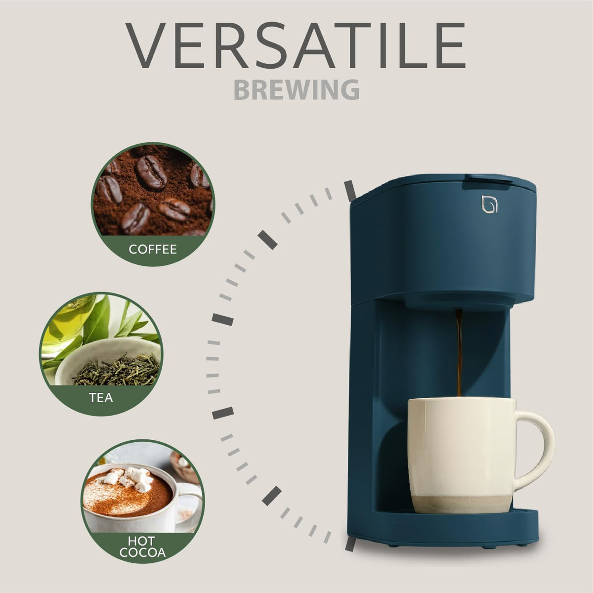 WILLOW K-Cup Coffee Maker, Single Serve Coffee Maker with 6 to 12oz Brew Size & Strong Brew Option, Single Cup Coffee maker made with 99% PCR Recycled Plastics, Coffee Machine